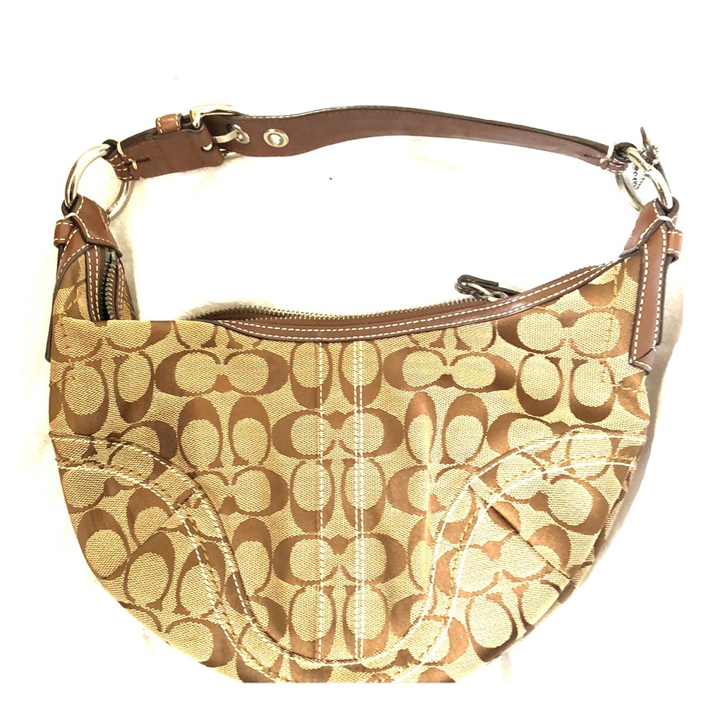 Coach Signature Canvas Shoulder Bag